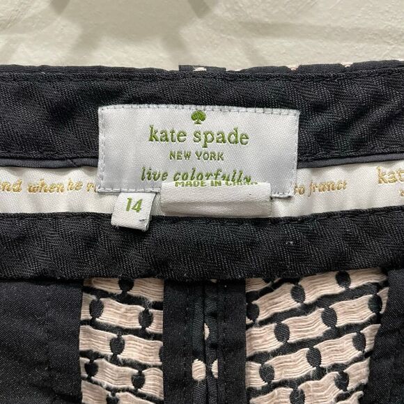 Kate Spade Live Colorfully Polka Dot Straight Pant - Plus Size: 14 - Picture 3 of 9